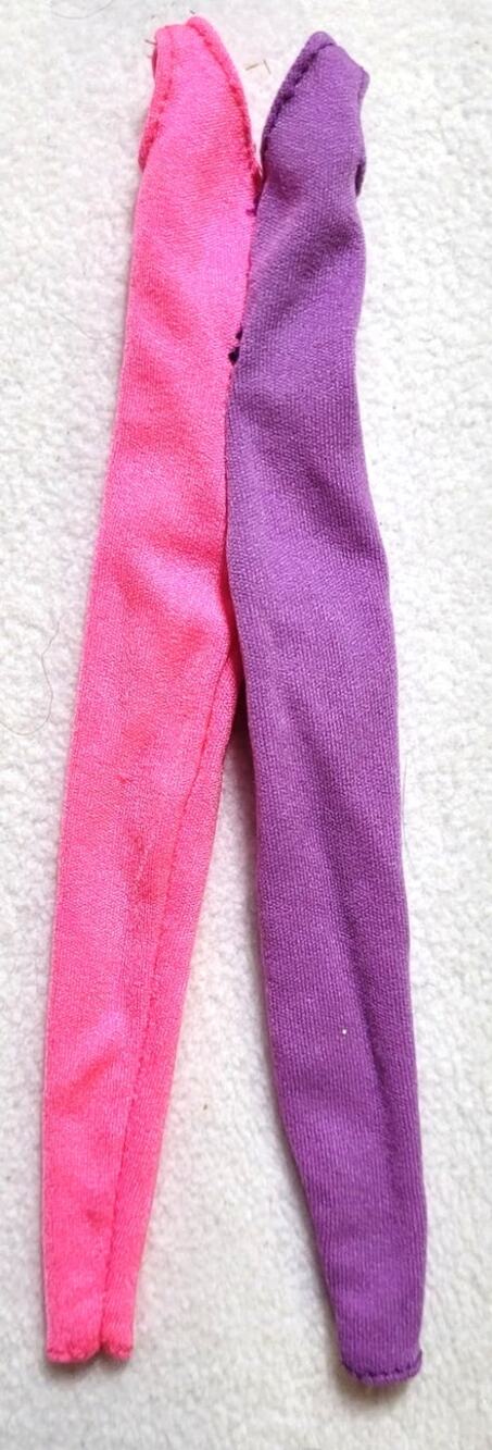 Vintage 1983s Barbie Jazz Dancin Outfit 4817 Bodysuit Pink Purple